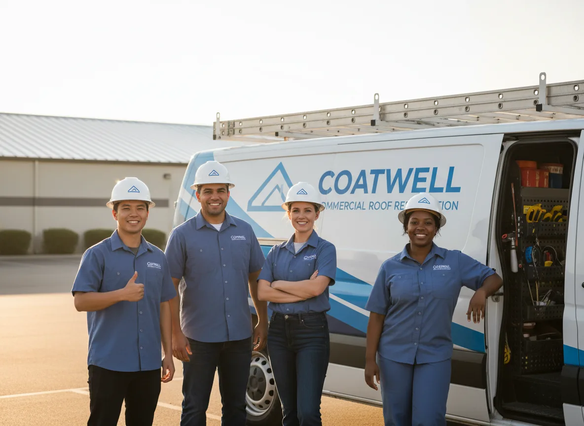 Commercial roof coating company in Corwith, IA
