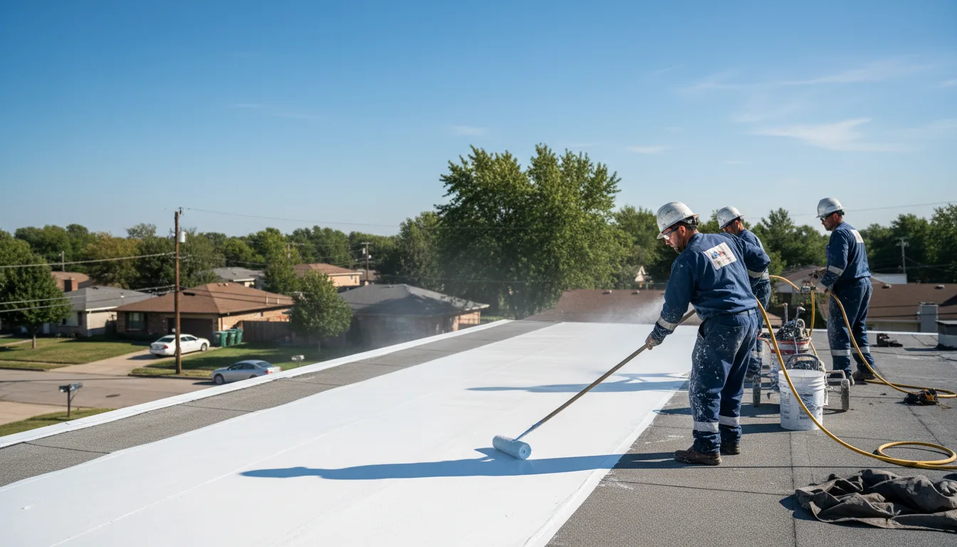 Commercial roof coating in Corwith, IA near me